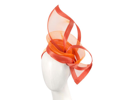 Bespoke orange fascinator by Fillies Collection-0
