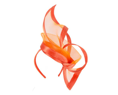 Bespoke orange fascinator by Fillies Collection-1
