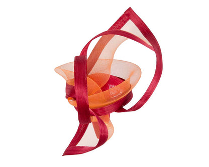 Orange red fascinator by Fillies Collection-3