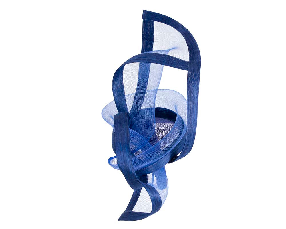 Bespoke Royal Blue fascinator by Fillies Collection-2