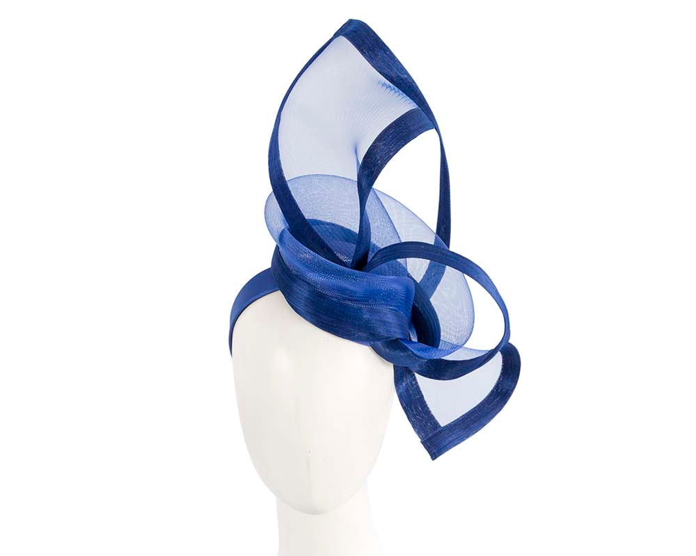 Bespoke Royal Blue fascinator by Fillies Collection-0