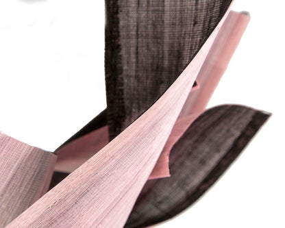 Edgy pink & black fascinator by Fillies Collection