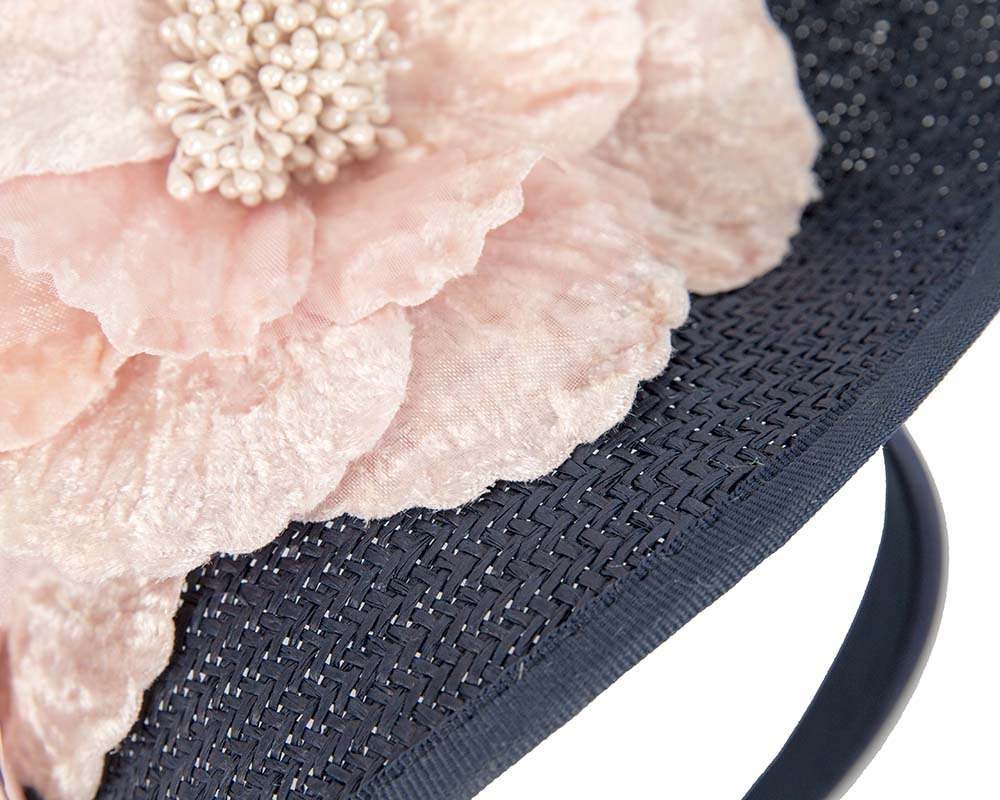 Navy pink Melbourne Cup races fascinator by Fillies Collection-3