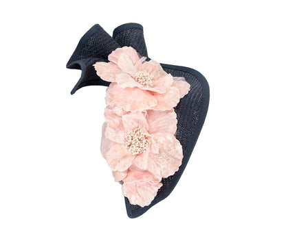 Navy pink Melbourne Cup races fascinator by Fillies Collection-2