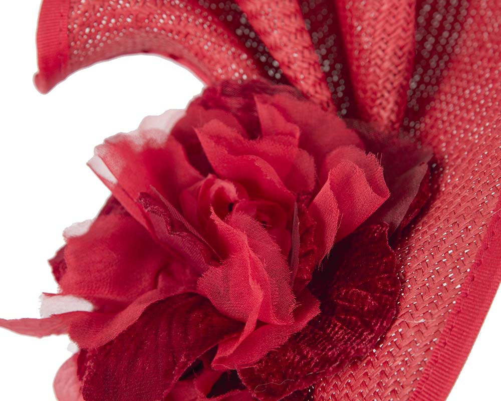 Red Melbourne Cup races fascinator by Fillies Collection-2
