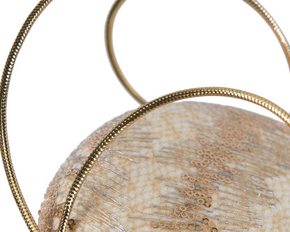 Bespoke designers cream & gold fascinator