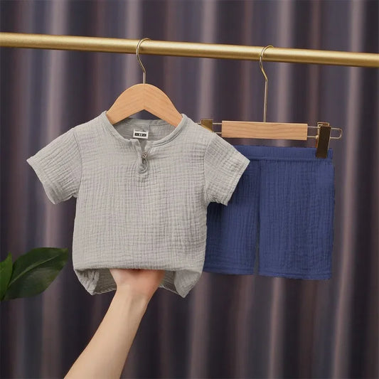 2-piece summer t-shirt and shorts set for children multivariant-10