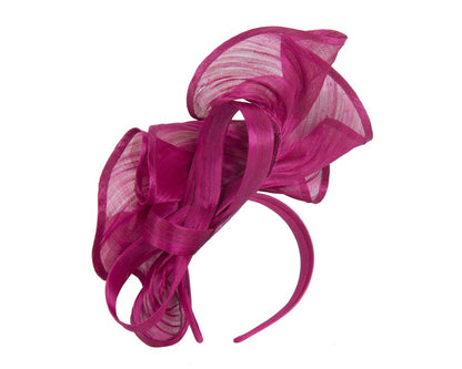 Bespoke large magenta fascinator