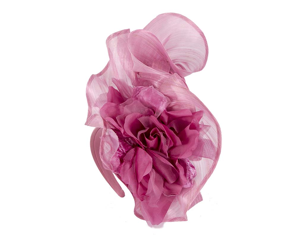 Bespoke large wild rose fascinator-2