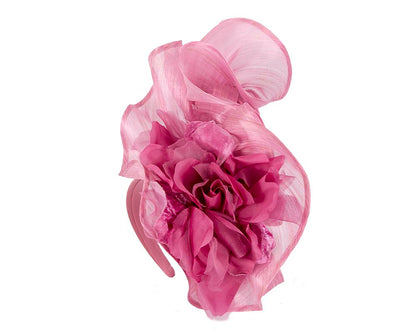Bespoke large wild rose fascinator-2