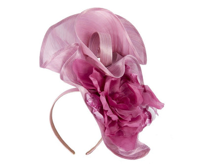 Bespoke large wild rose fascinator-1