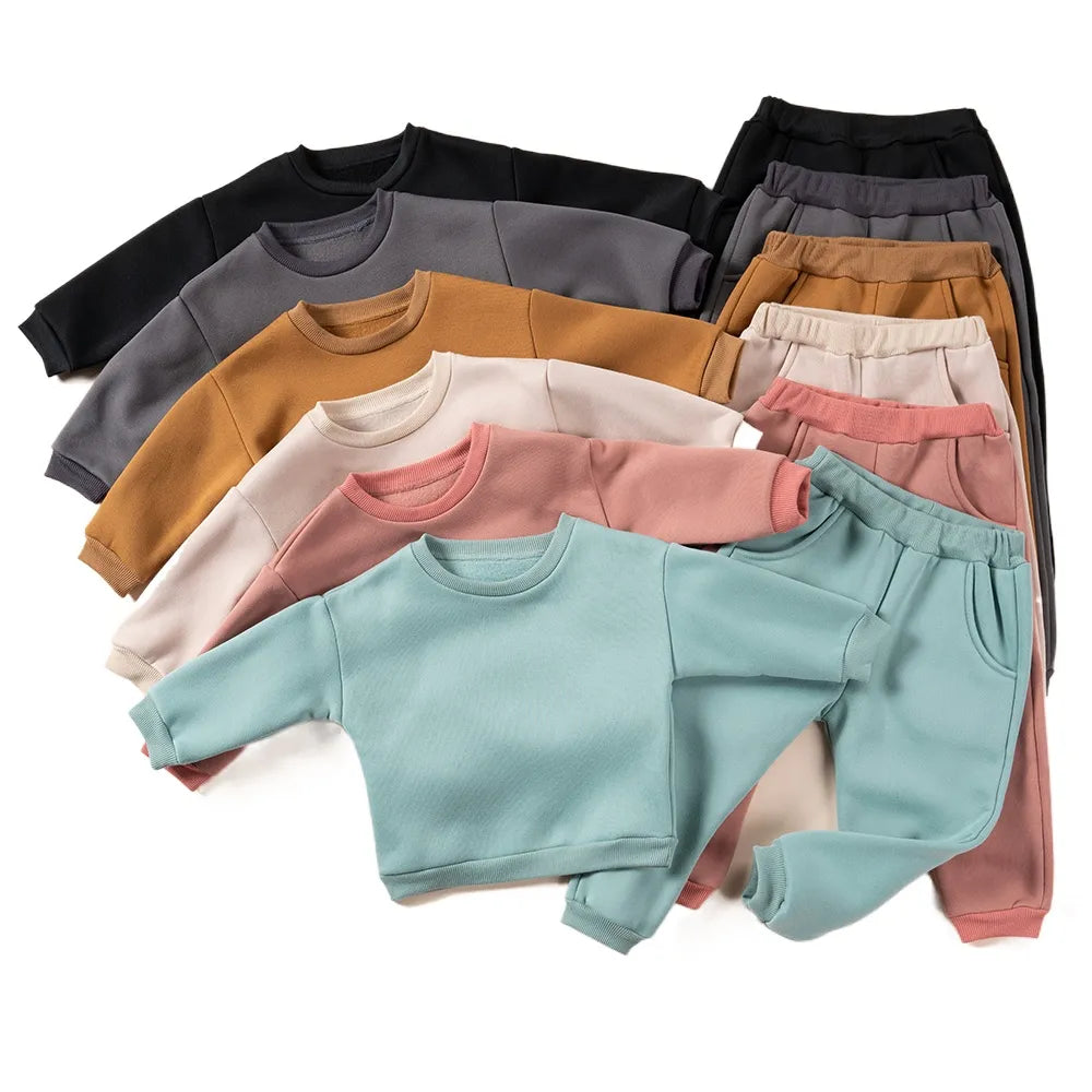 Pants and Sweatshirt Set in Cotton Multivariant-0