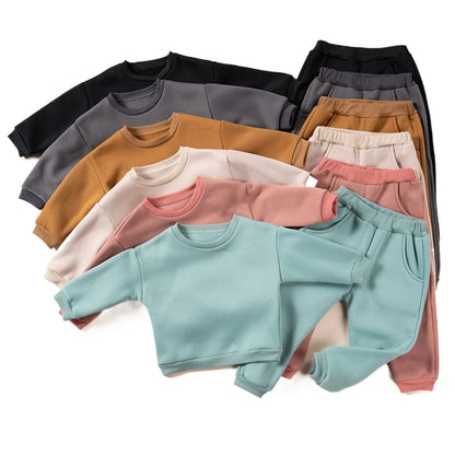Pants and Sweatshirt Set in Cotton Multivariant-0