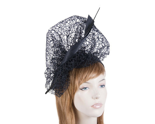Bespoke black lace fascinator