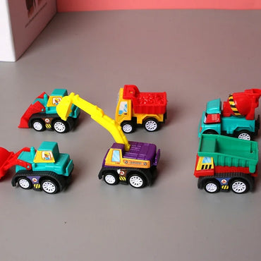 6pcs Car Model Toy Set with organizer bag for children multivariant-1