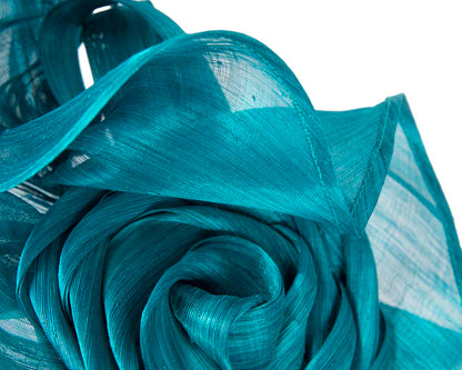 Twisted aqua designers fascinator by Fillies Collection