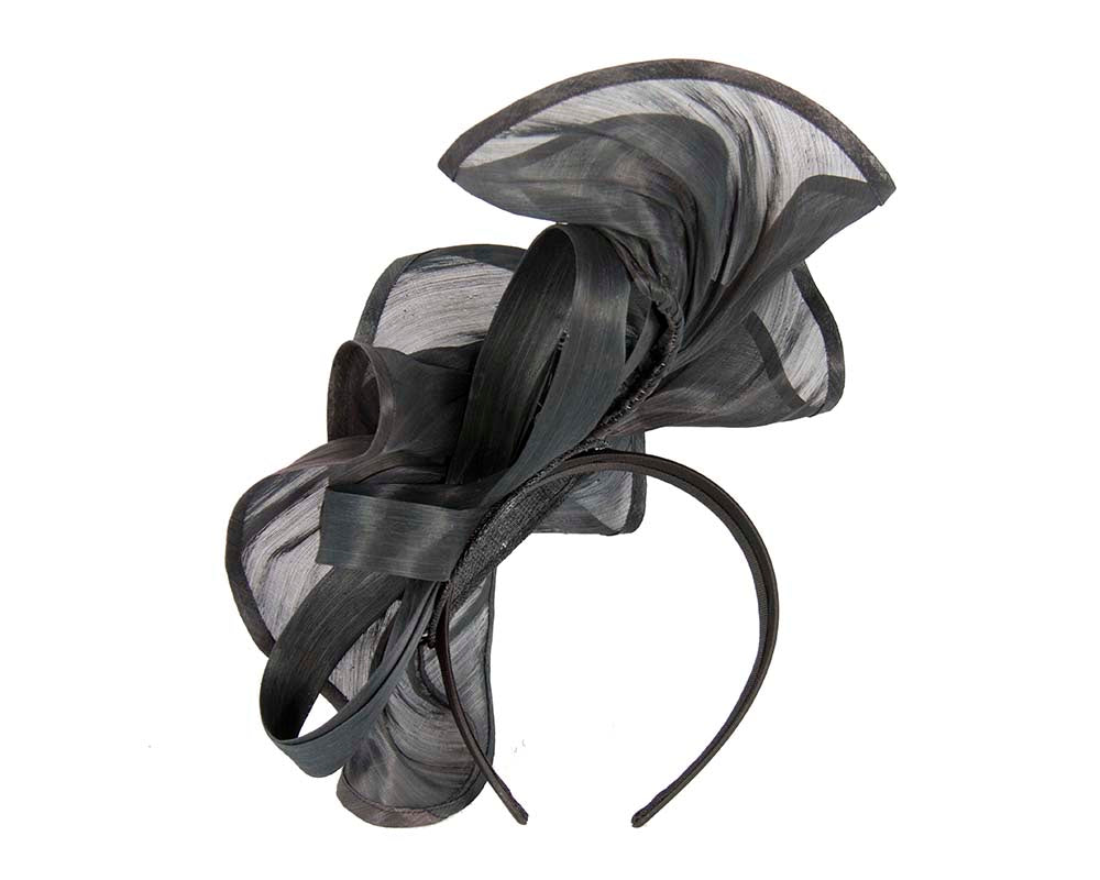 Twisted black designers fascinator by Fillies Collection-2
