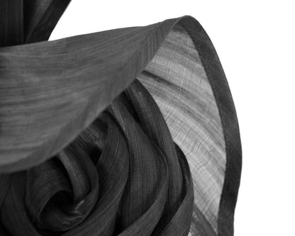 Twisted black designers fascinator by Fillies Collection-3
