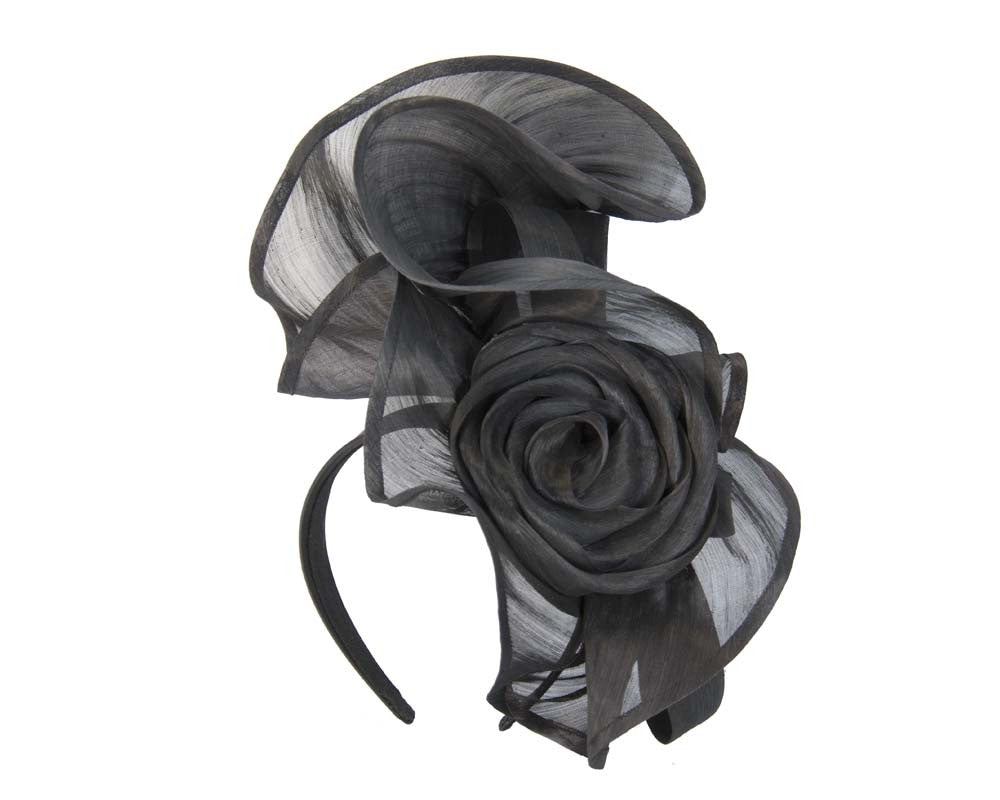 Twisted black designers fascinator by Fillies Collection-1