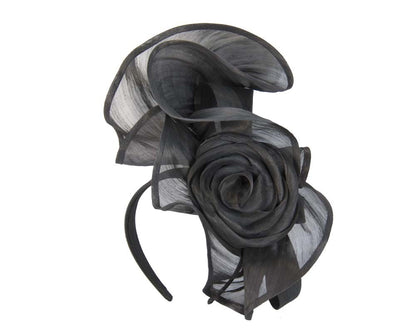 Twisted black designers fascinator by Fillies Collection-1