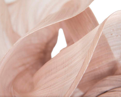 Twisted blush designers fascinator by Fillies Collection-2