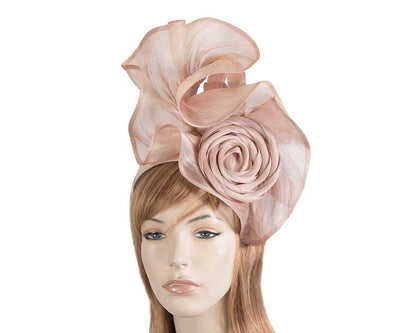 Twisted blush designers fascinator by Fillies Collection-0
