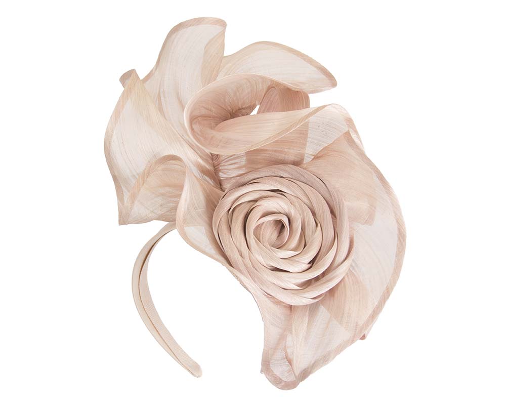 Twisted blush designers fascinator by Fillies Collection-1