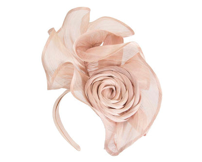 Twisted blush designers fascinator by Fillies Collection-1
