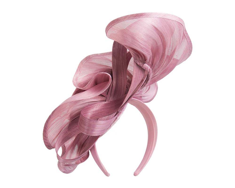 Twisted dusty pink designers fascinator by Fillies Collection-3
