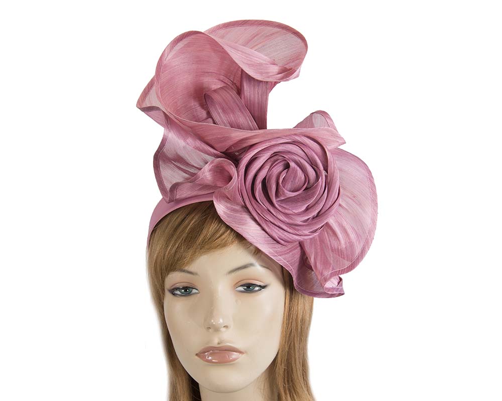 Twisted dusty pink designers fascinator by Fillies Collection-0