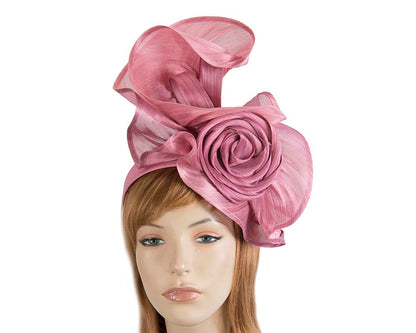 Twisted dusty pink designers fascinator by Fillies Collection-0