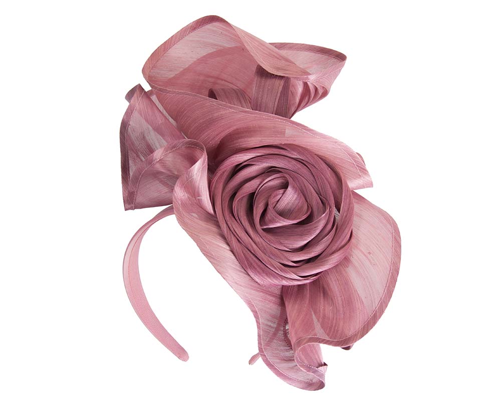 Twisted dusty pink designers fascinator by Fillies Collection-1