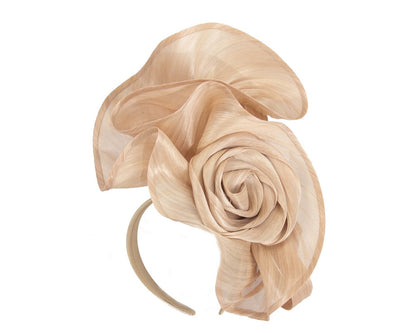 Twisted nude designers fascinator by Fillies Collection-1