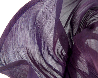 Twisted purple designers fascinator by Fillies Collection-2