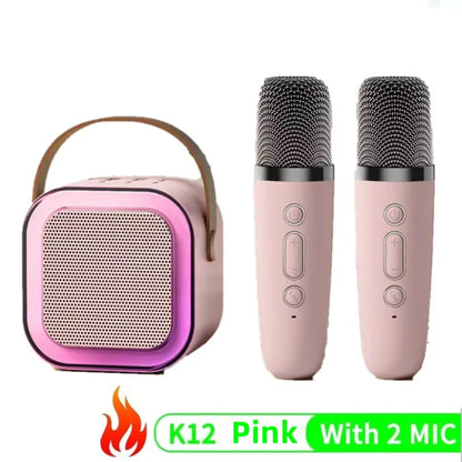 Mini Karaoke for Children and Adults Bluetooth 1 or 2 Microphones-8