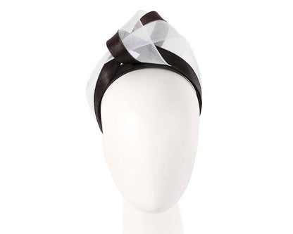 Black & white fashion headband turban by Fillies Collection