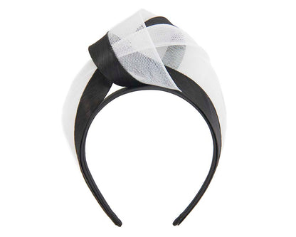Black & white fashion headband turban by Fillies Collection