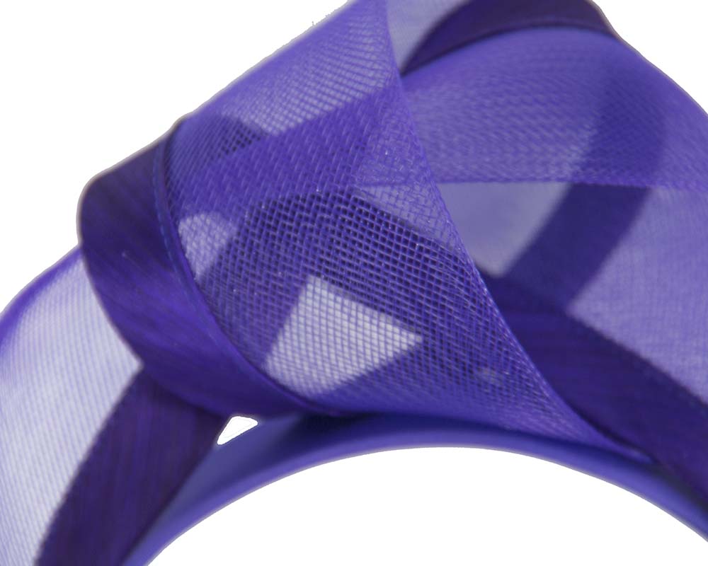 Purple fashion headband turban by Fillies Collection