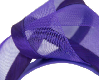 Purple fashion headband turban by Fillies Collection