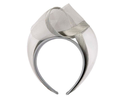 Silver fashion headband turban by Fillies Collection