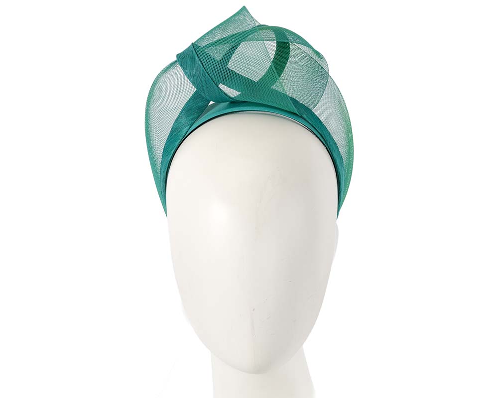 Teal fashion headband turban by Fillies Collection-0