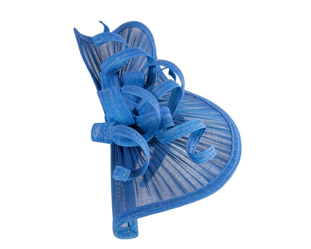 Large royal blue jinsin racing fascinator by Fillies Collection-3