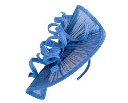 Large royal blue jinsin racing fascinator by Fillies Collection-1