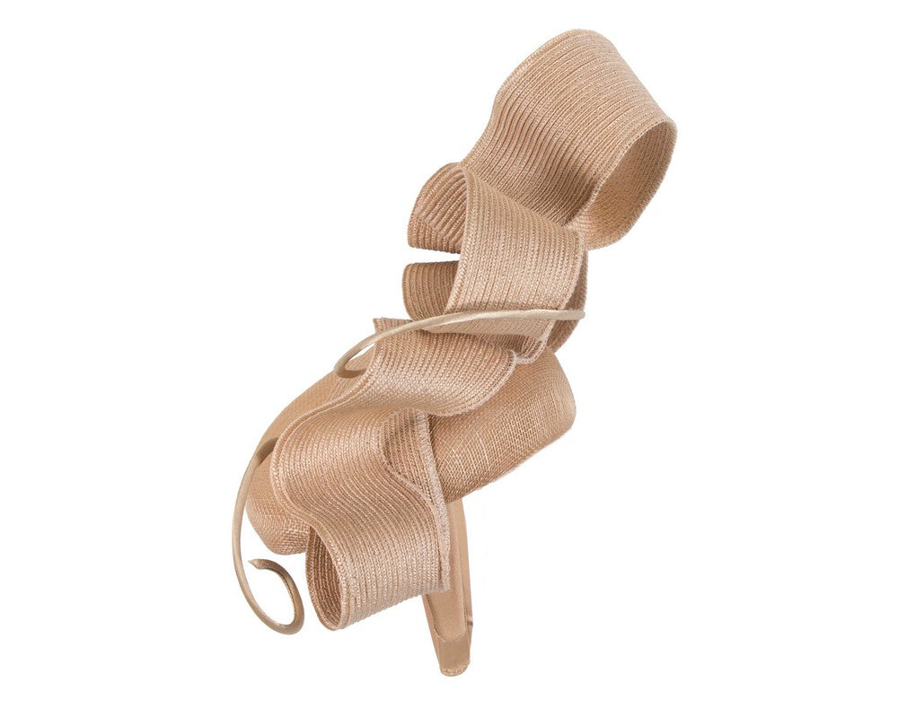 Nude designers racing fascinator by Fillies Collection