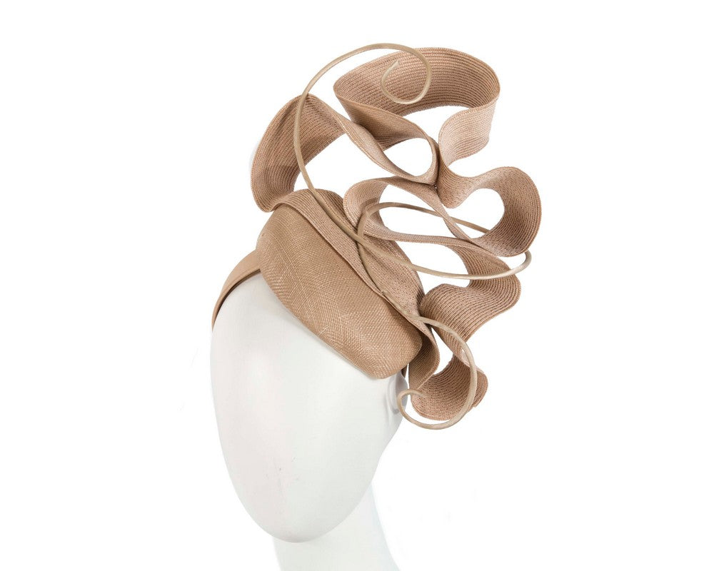 Nude designers racing fascinator by Fillies Collection