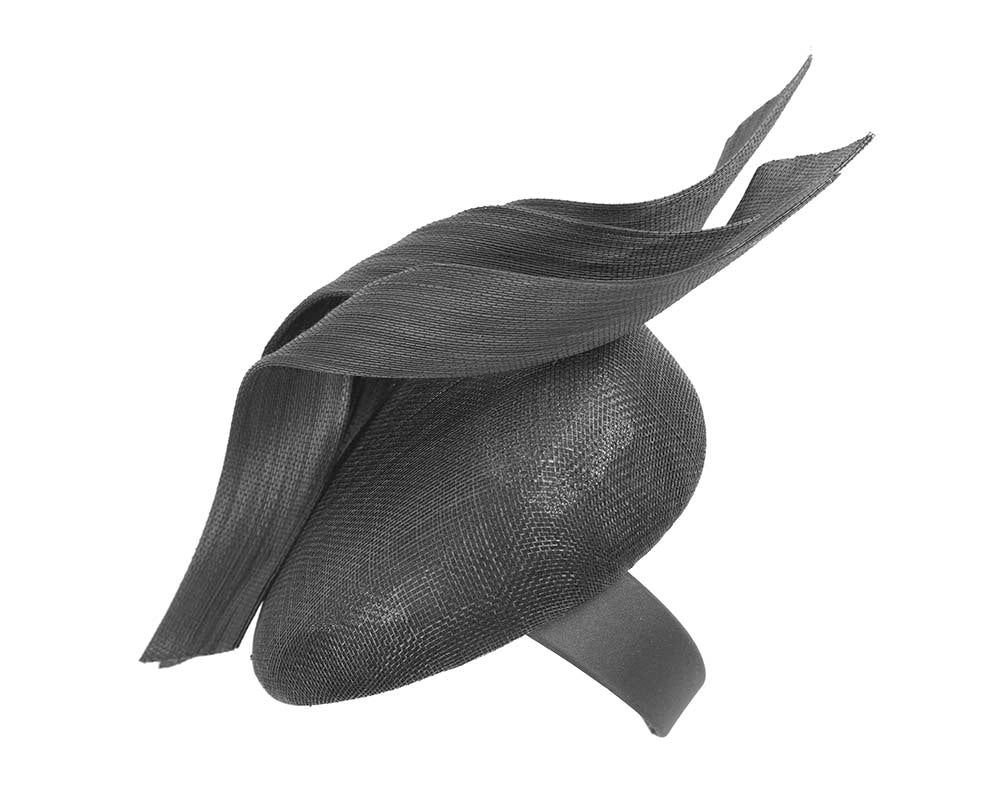 Bespoke black pillbox fascinator by Fillies Collection