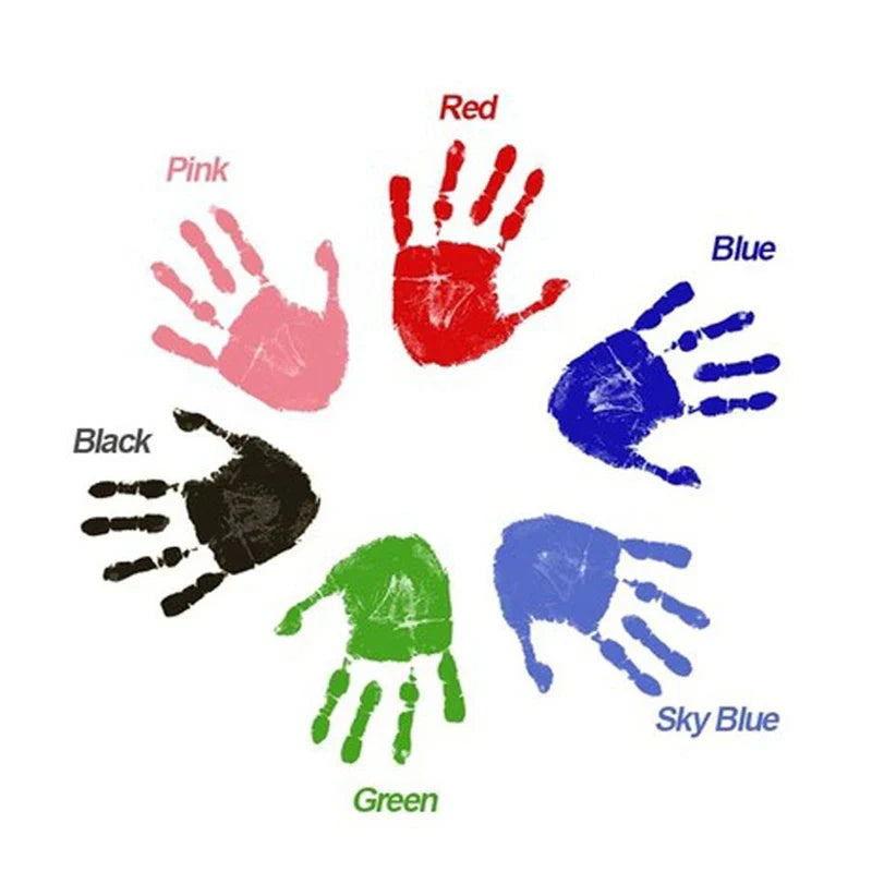 DIY Kit for Souvenir Feet/Handprints on white background Multivariant-2