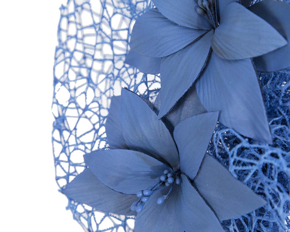 Staggering royal blue racing fascinator by Fillies Collection-2