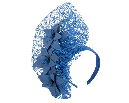 Staggering royal blue racing fascinator by Fillies Collection-1