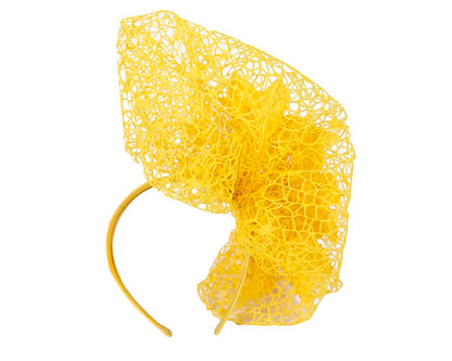 Staggering yellow racing fascinator by Fillies Collection